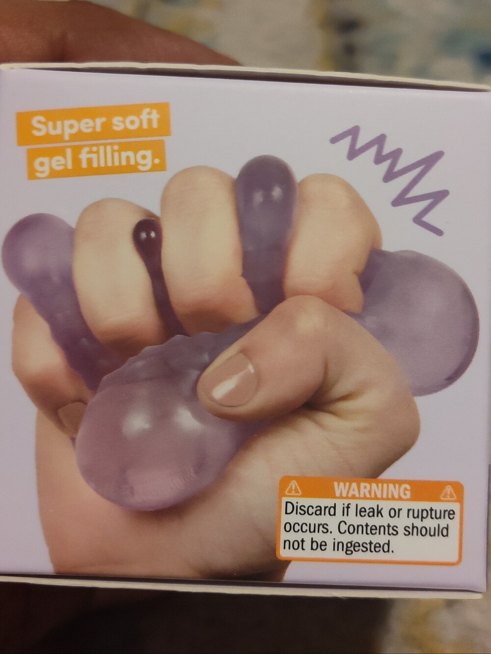 Speks Gump Squish Ball - Purple - Picture 3 of 5